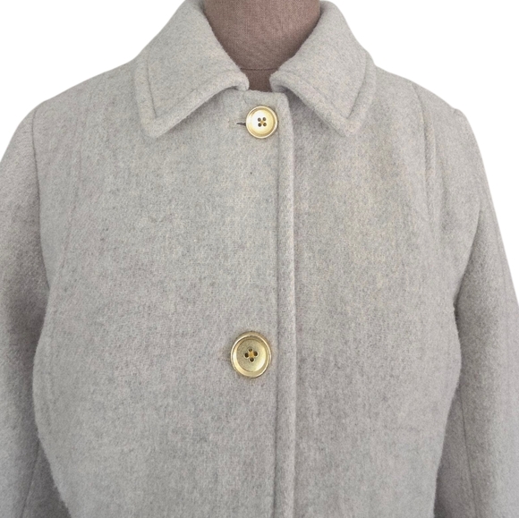 J.Crew Wool-blend Lady Coat / Jacket AT107  Heather Dusk Grey Size 12 - Picture 8 of 16